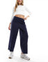 Vero Moda tailored straight leg trouser in navy