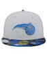 Головной убор камуфляжный New Era мужской серый Orlando Magic Active Color Visor 59Fifty Fitted Hat Камуфляж, 7 1/8 - фото #4