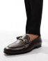 Walk London Trent Trim Loafers In Brown Leather Коричневый, 40 - фото #1