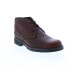 Фото #2 товара Clarks Morris Lace 26163605 Mens Brown Wide Leather Lace Up Chukkas Boots 7