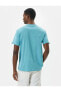 Erkek T-shirt Mavi 4sam10221hk
