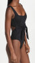 L*Space Women's Balboa Classic One Piece Swimsuit Black Size L