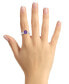 Фото #4 товара Amethyst and Diamond Ring (1-5/8 ct.t.w and 1/4 ct.t.w) 14K White Gold