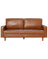 Holloway 81" Mid-Century Leather Sofa