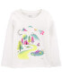 Kid Mountain Scene Cotton Blend Graphic Tee XS Белый, Kid, XS - фото #3