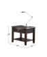 Фото #4 товара End Table Of One Drawer In Brown