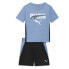 Puma TwoPiece Crew Neck Short Sleeve T-Shirt & Short Set Toddler Boys Black, Blu