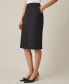 ფოტო #3 პროდუქტის Women's Zip-Front Pencil Skirt