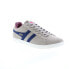 Фото #2 товара Gola Equipe Suede CMA495 Mens Gray Suede Lace Up Lifestyle Sneakers Shoes 10