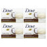 Фото #1 товара Мыло восстанавливающее Dove с кокосовым и какао-маслом, 4 шт, 106 г каждая