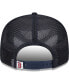 Фото #5 товара Men's Navy Boston Red Sox Team Color Trucker 9FIFTY Snapback Hat