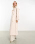 Forever New belted maxi trench maxi coat in soft cream