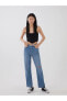 Фото #2 товара LCW Jeans Yüksek Bel Standart Fit Kadın Jean Pantolon