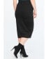 Plus Size Knit Column Skirt