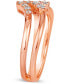 Ring Featuring (1/3 ct. t.w.) Nude Diamonds™ Set in 14K Rose Gold