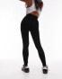 Topshop Petite high waisted legging in black