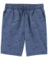 Фото #3 товара Kid Shark Print Drawstring Canvas Shorts 7