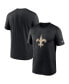 Фото #2 товара Men's Black New Orleans Saints Legend Logo Performance T-shirt
