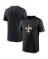 Men's Black New Orleans Saints Legend Logo Performance T-shirt XL - фото #2