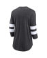 Фото #4 товара Men's Heather Charcoal Pittsburgh Penguins Special Edition 2.0 Barn Burner 3/4 Sleeve T-shirt