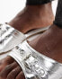 Фото #2 товара RAID Celini flat sandals in silver metallic