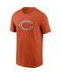 Men's Orange Chicago Bears Primary Logo T-shirt