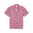 Фото #1 товара Puma Graphic Short Sleeve Button Up Shirt X Ptc Mens Size L Casual Tops 6224333