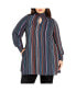 ფოტო #1 პროდუქტის Plus Size Illusion Tunic Top