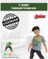 Фото #3 товара Toddler Boys Avengers Spider-Man Captain America Hulk Birthday T-Shirt to