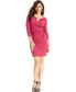 Фото #1 товара Thalia Sodi Women's Faux Wrap Keyhole Dress Pink Size XS