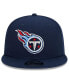 Фото #2 товара Men's and Women's Navy Tennessee Titans The NFL ASL Collection by Love Sign Side Patch 9FIFTY Snapback Hat