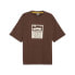 Фото #1 товара Футболка PUMA PL Statet Graphic Crew Neck Brown