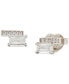 ფოტო #1 პროდუქტის Pavé & Baguette Crystal Stud Earrings