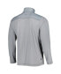 ფოტო #2 პროდუქტის Men's Gray Las Vegas Raiders On Deck IslandZone Half-Zip Pullover Jacket