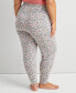 Фото #8 товара Printed Jogger Pajama Pants XS-3X, Created for Macy's