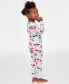 Фото #3 товара Baby & Toddler Santa Toss Cotton Snug-Fit Matching Family Christmas Pajamas, Created for Macy's