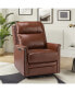 Lidia Modern Genuine Leather Power Recliner with Nailhead Trims