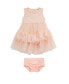 ფოტო #1 პროდუქტის Baby Girls Sleeveless Sparkle Mesh Dress