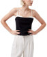 ფოტო #1 პროდუქტის Women's Azra Corset-Strap Twill Top