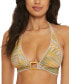 Фото #1 товара Women's Printed Bali Bamboo-Buckle Halter Swim Top