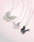 ფოტო #4 პროდუქტის Diamond Butterfly 20" Pendant Necklace (1/2 ct. t.w.) in 14k White Gold, Created for Macy's
