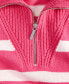 ფოტო #3 პროდუქტის Women's Striped Half-Zip Sweater, Created for Macy's