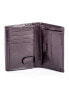 Фото #4 товара Мужское портмоне кожаное черное вертикальное без застежки Portfel-CE-PR-PC-101-BAR.14-czarny	Factory Price