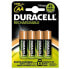 DURACELL 1x4 R6 AAA 1300mAh Rechargeable Batteries
