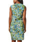 ფოტო #4 პროდუქტის Petite V-Neck Side-Ruched Sleeveless Dress