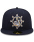 Фото #3 товара Men's Navy Lake County Captains Marvel x Minor League 59FIFTY Fitted Hat