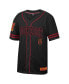 Фото #3 товара Men's Black Tuskegee Golden Tigers Free Spirited Mesh Button-Up Baseball Jersey