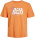 Фото #1 товара Футболка Jack & Jones JCOMAP Regular Fit Tangerine