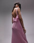 Фото #6 товара Topshop two tone midi slip dress in blush pink