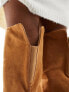 Фото #8 товара ASOS DESIGN Kingdom heeled ruched over the knee boots in tan
